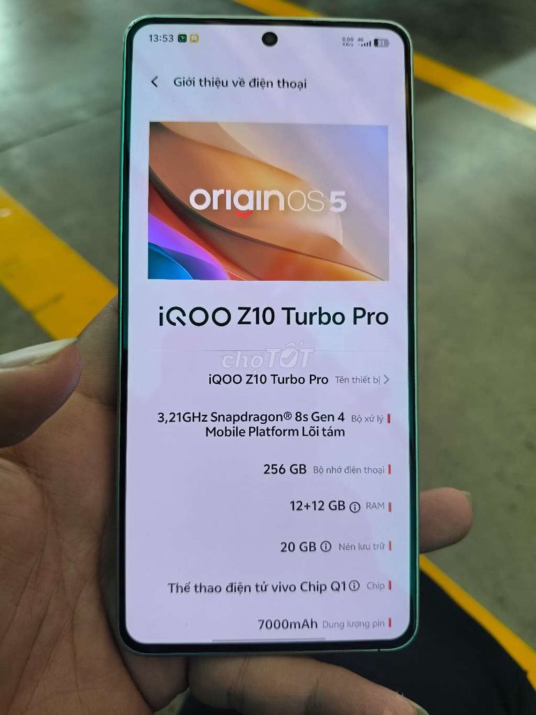 iQOO Z10 Turbo Pro Xanh 256GB. Mua bán Điện thoại tại Thành phố Biên Hòa Đồng Nai được đăng bởi tuấn  hình 1