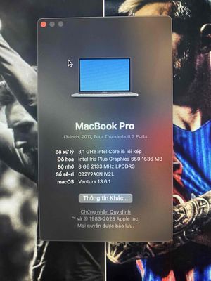 Laptop Macbook Pro 2017