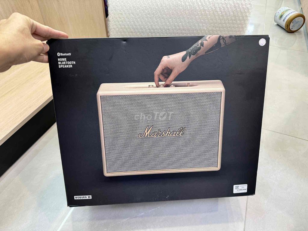 Loa Bluetooth Marshall Woburn 3 New ASH Màu Kem. Mua bán Tivi, Âm thanh tại Quận Liên Chiểu Đà Nẵng được đăng bởi Mua Bán Loa Chính Hãng Đà Nẵng hình 1