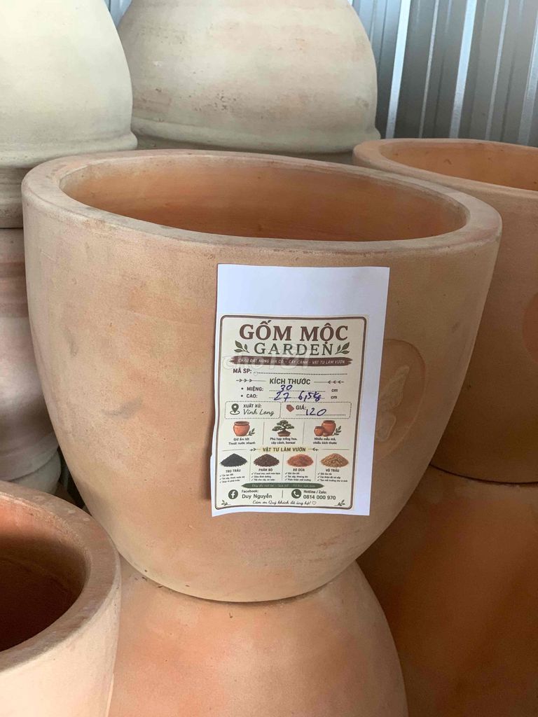Chậu gốm đất nung. Mua bán Cây cảnh, đồ trang trí tại Huyện Hòn Đất Kiên Giang được đăng bởi Quang Duy hình 1