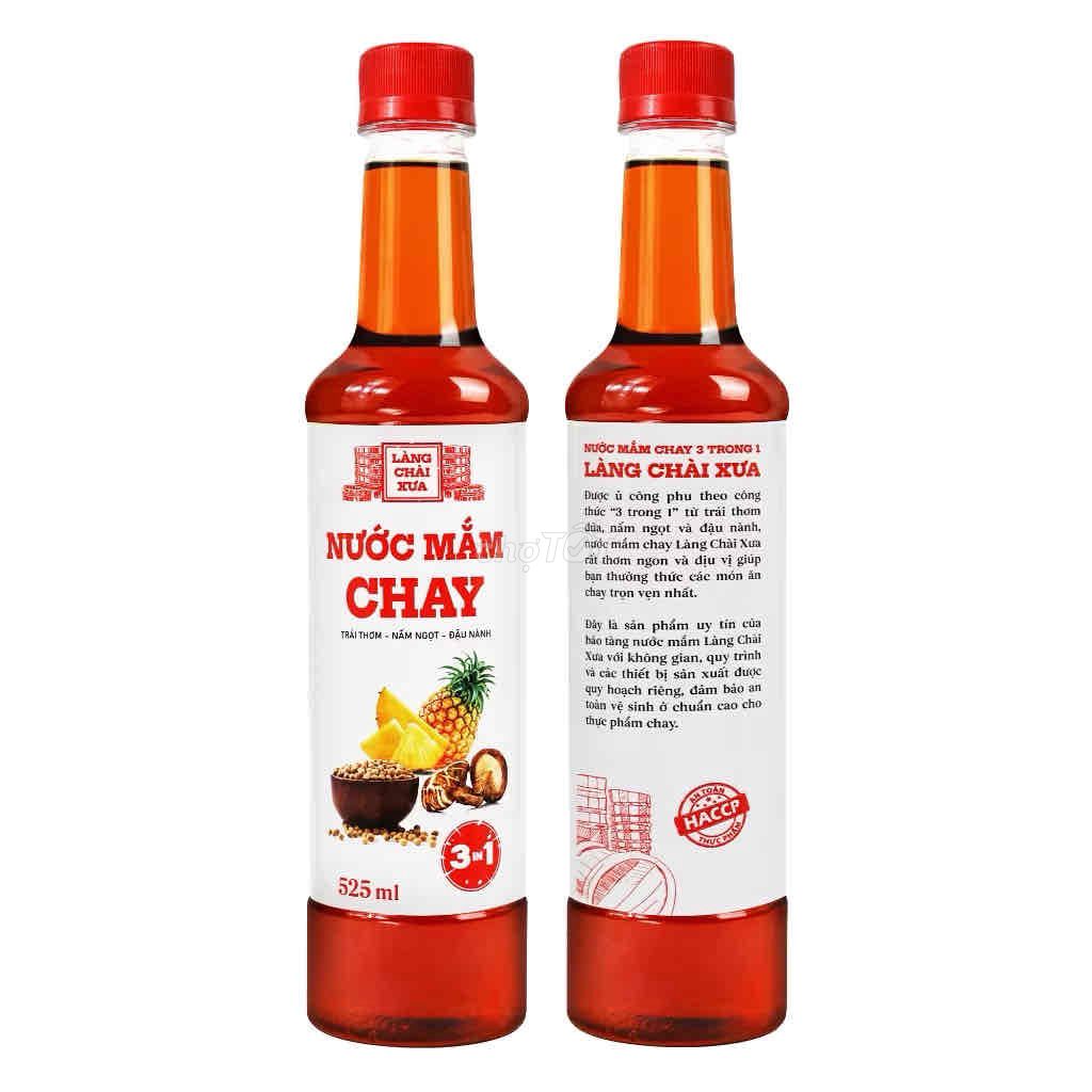 Nước mắm chay Làng Chài Xưa 525ml 5 chai. Mua bán Đồ ăn, thực phẩm và các loại khác tại Quận Tân Bình Tp Hồ Chí Minh được đăng bởi Trang hình 1