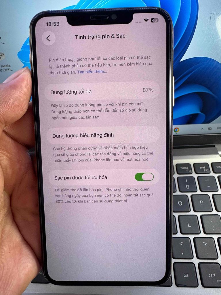 Apple iPhone 11 Pro Max 64GB Vàng 87%. Mua bán Điện thoại tại Quận 6 Tp Hồ Chí Minh được đăng bởi QUỐC THIÊN BÁN GÓP 0 ĐỒNG  hình 1