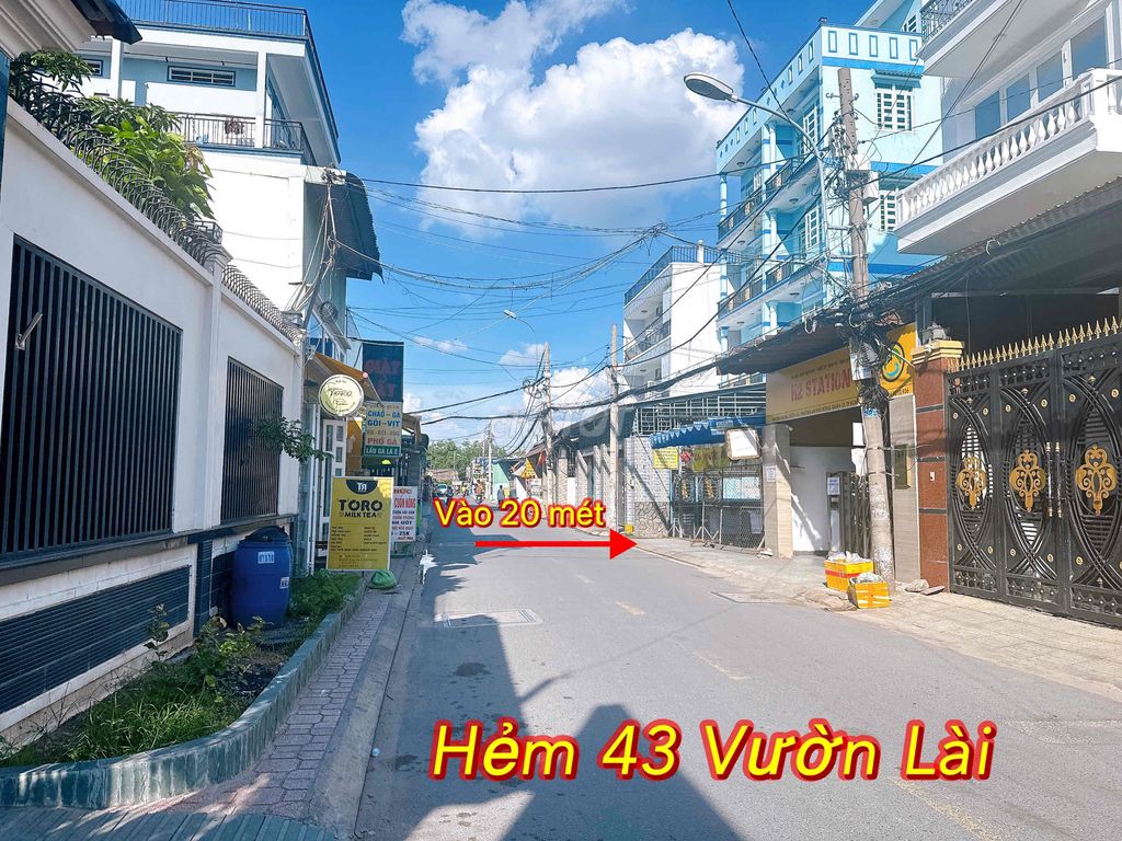 💥BÁN LÔ ĐẤT ĐƯỜNG 12m HẺM 43 Vườn Lài. An Phú Đông. Giá 3.250 tỷ