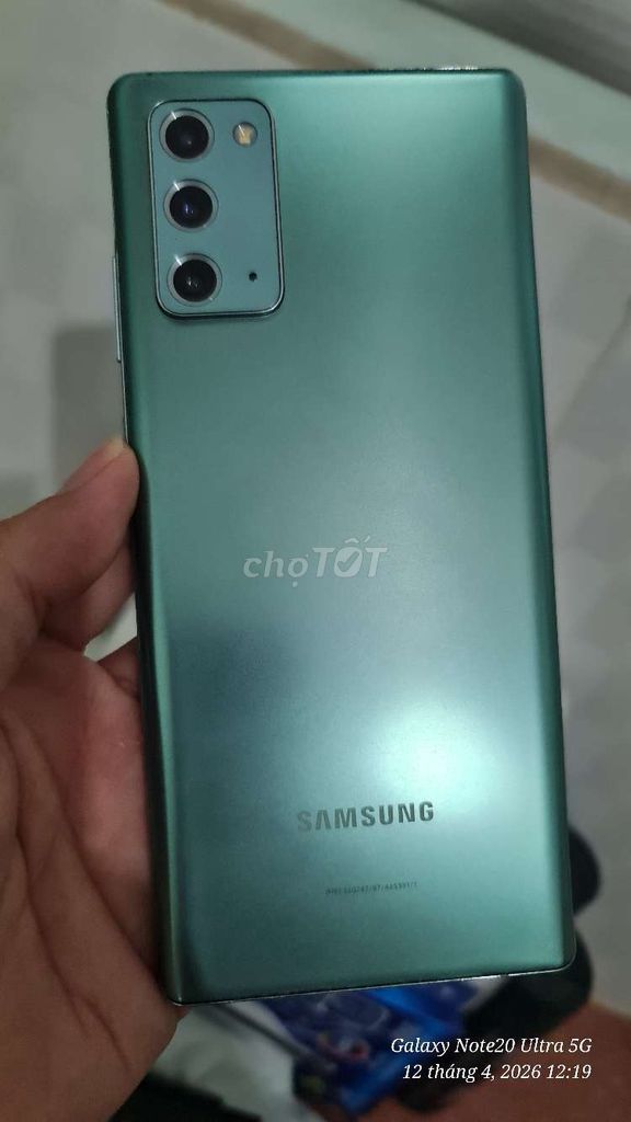 Samsung Note20 256GB Xanh. Mua bán Điện thoại tại Huyện Bình Đại Bến Tre được đăng bởi Trải Nghiệm Thanh Lý  hình 1