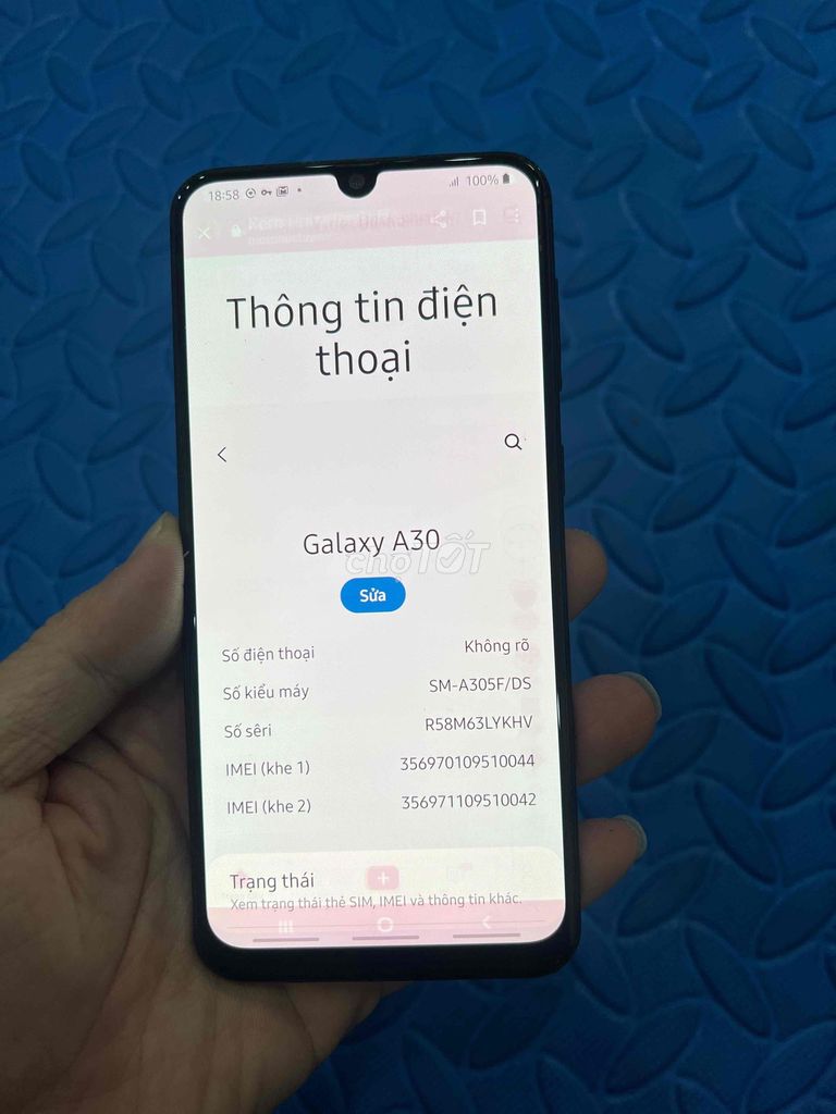 Bán Samsung A30 Ram4/64 zin màn ám. Mua bán Điện thoại tại Quận Hà Đông Hà Nội được đăng bởi Mạnh Mobile hình 1