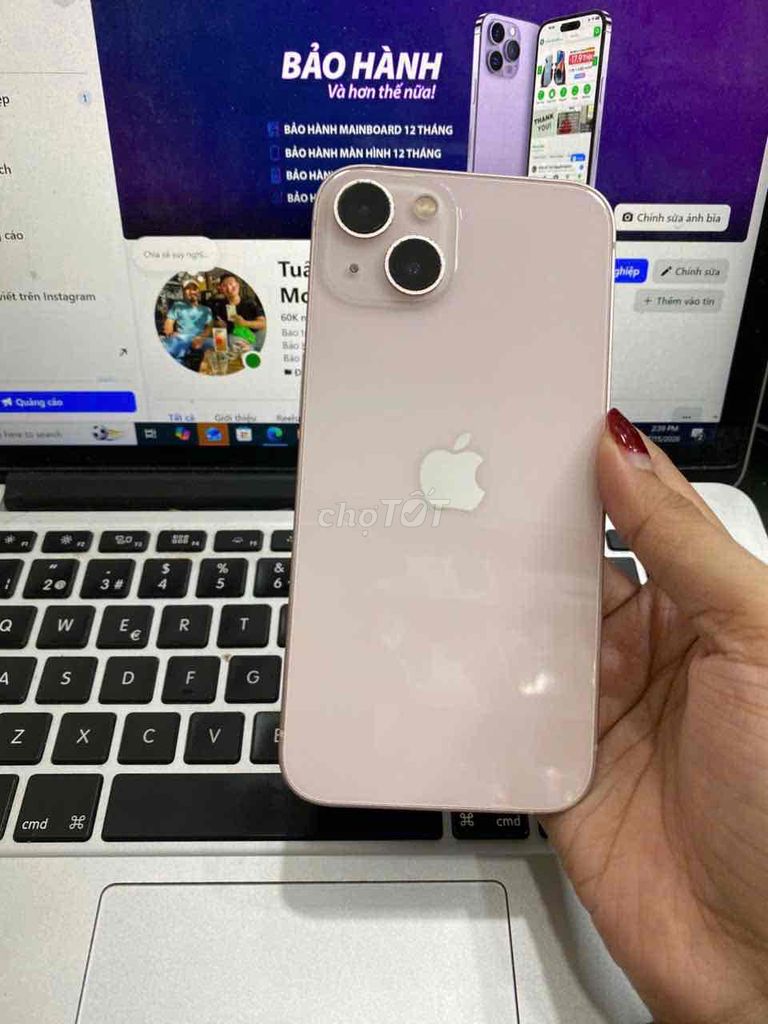 Apple iPhone 13 256GB Hồng. Mua bán Điện thoại tại Quận 3 Tp Hồ Chí Minh được đăng bởi Tuấn Nguyễn hình 1