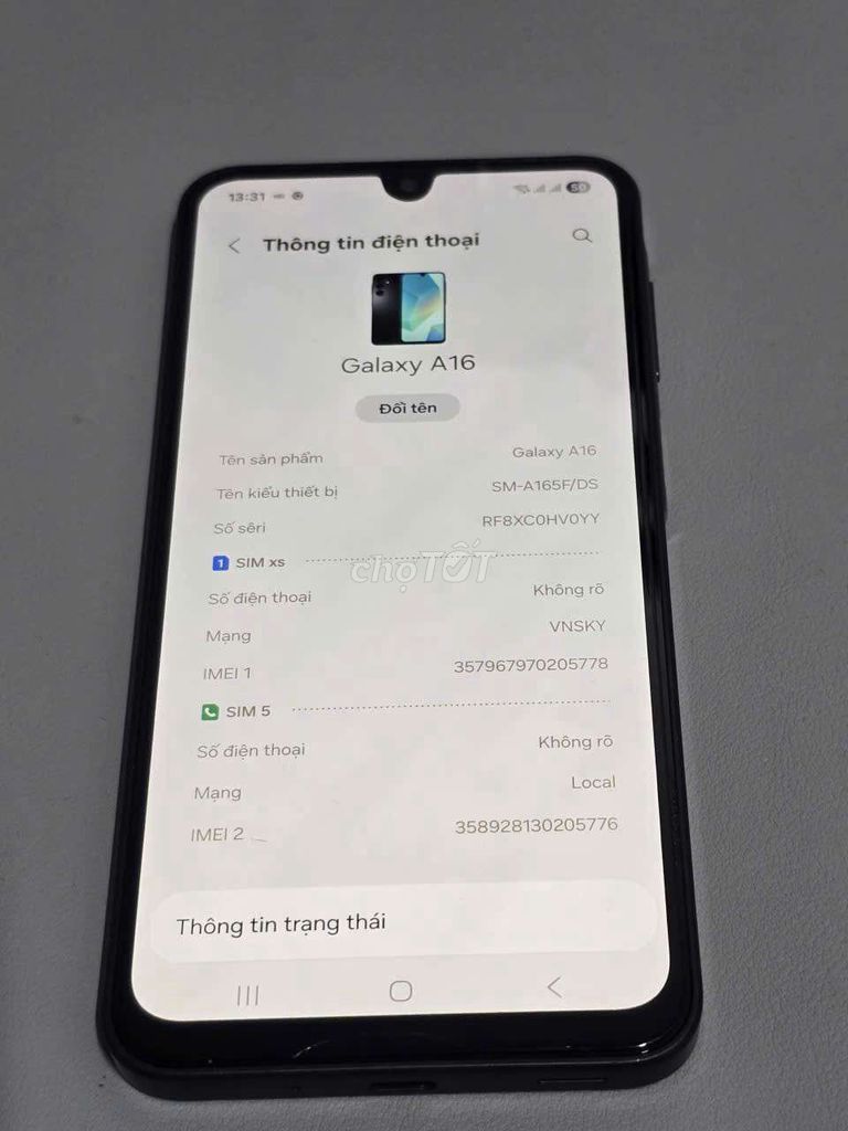 Samsung Galaxy A16 4GB Xanh đen. Mua bán Điện thoại tại Thành phố Cà Mau Cà Mau được đăng bởi Gia Phu hình 1