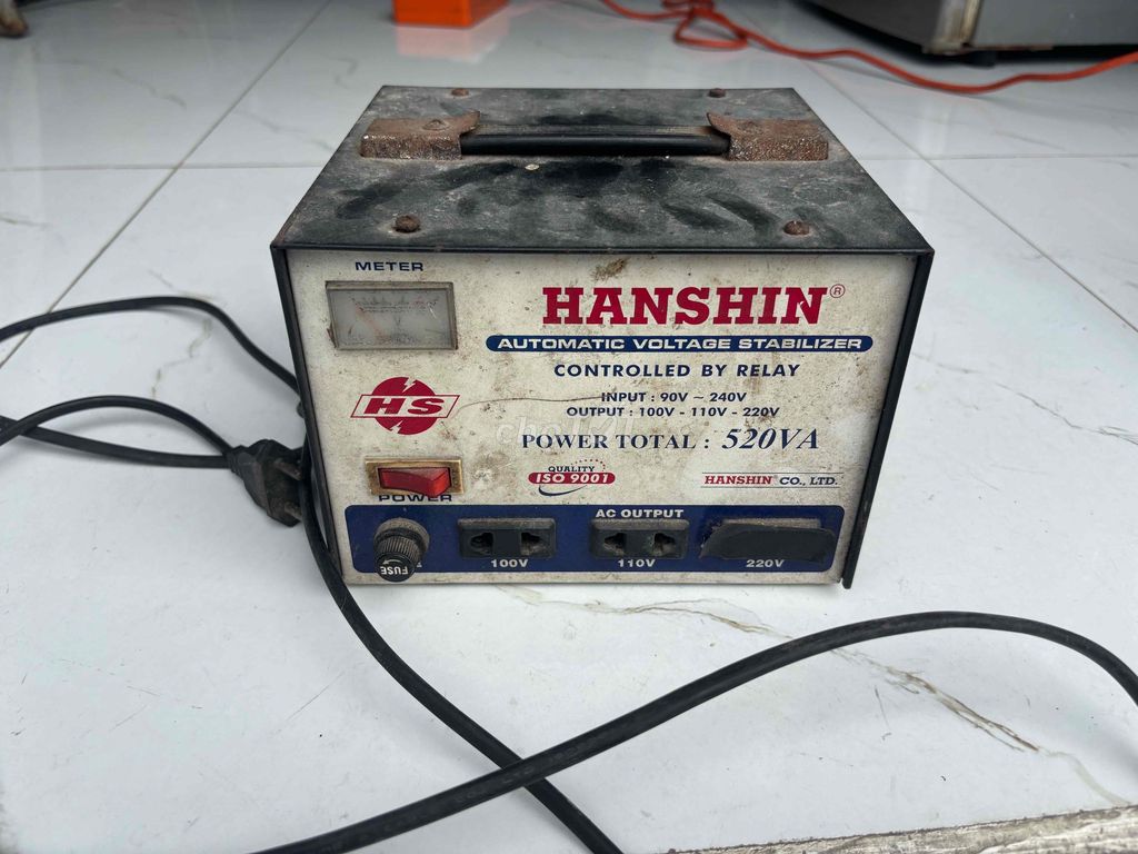 Ổn áp, biến áp Hanshin 520va dùng bình thường. Mua bán Đồ chuyên dụng, Giống nuôi trồng tại Quận 12 Tp Hồ Chí Minh được đăng bởi Nguyễn Văn Hòa hình 1