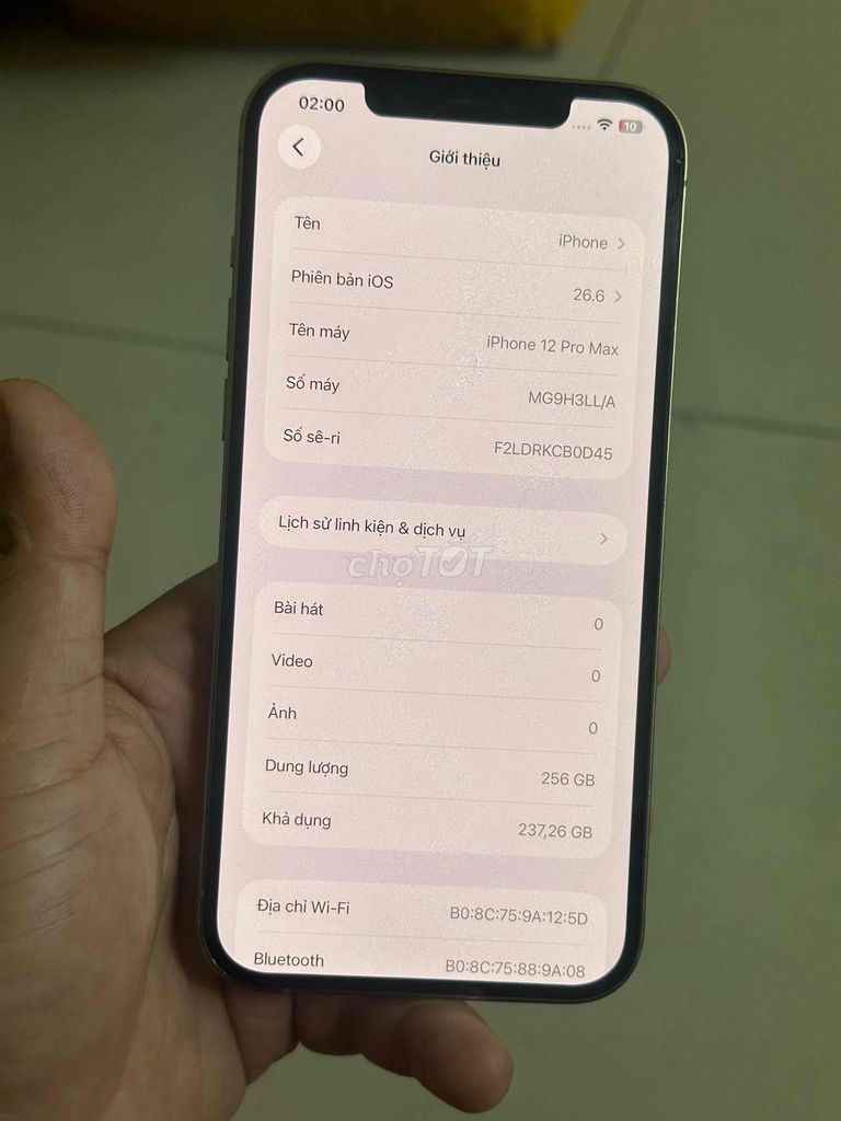 Apple iPhone 12 Pro Max 256GB Vàng Đã qua sử dụng. Mua bán Điện thoại tại Thành phố Thuận An Bình Dương được đăng bởi Trung Apple Ko bán góp hình 1