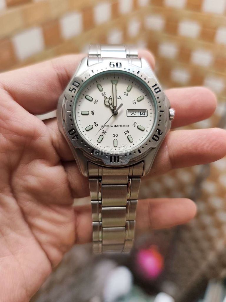 Alba Seiko Thép không gỉ Bạc 40mm Thể thao. Mua bán Đồng hồ tại Quận Tân Phú Tp Hồ Chí Minh được đăng bởi Ngoc anh hình 1