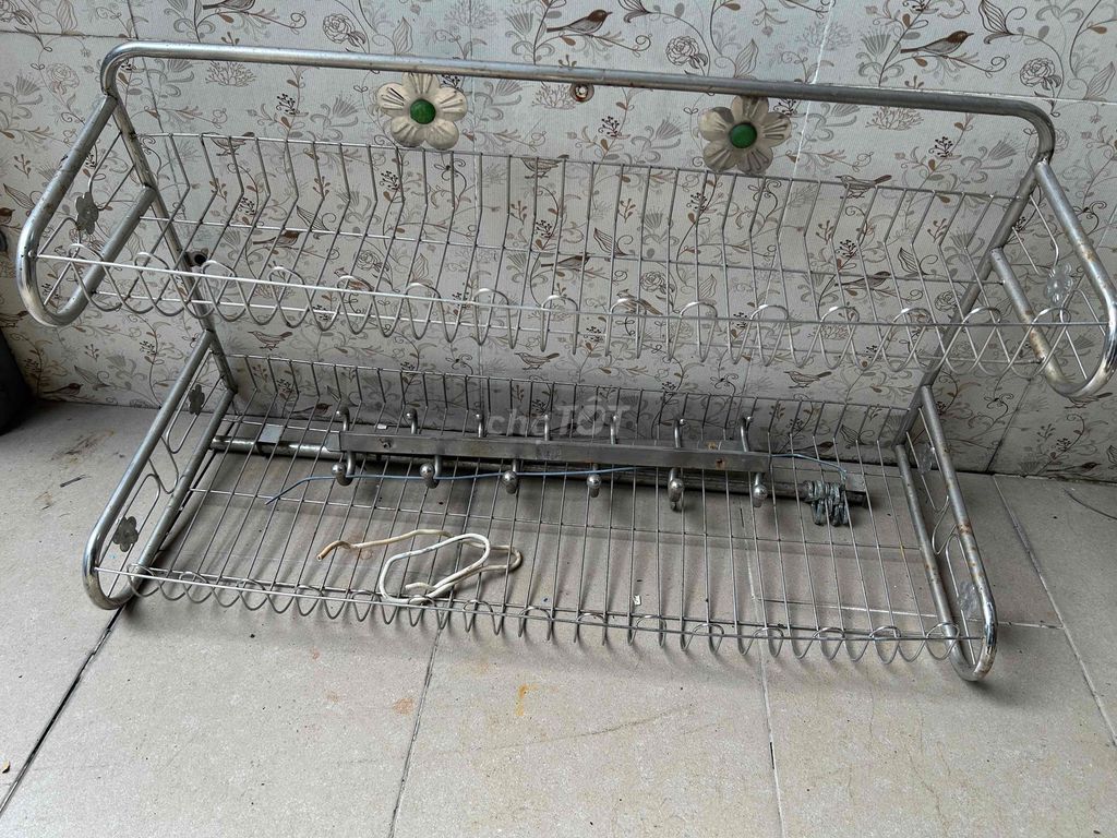 Kệ Inox 2 tầng 80cm x 40cm Bạc. Mua bán Nội thất, đồ gia dụng khác tại Quận Cái Răng Cần Thơ được đăng bởi THUẬN hình 1