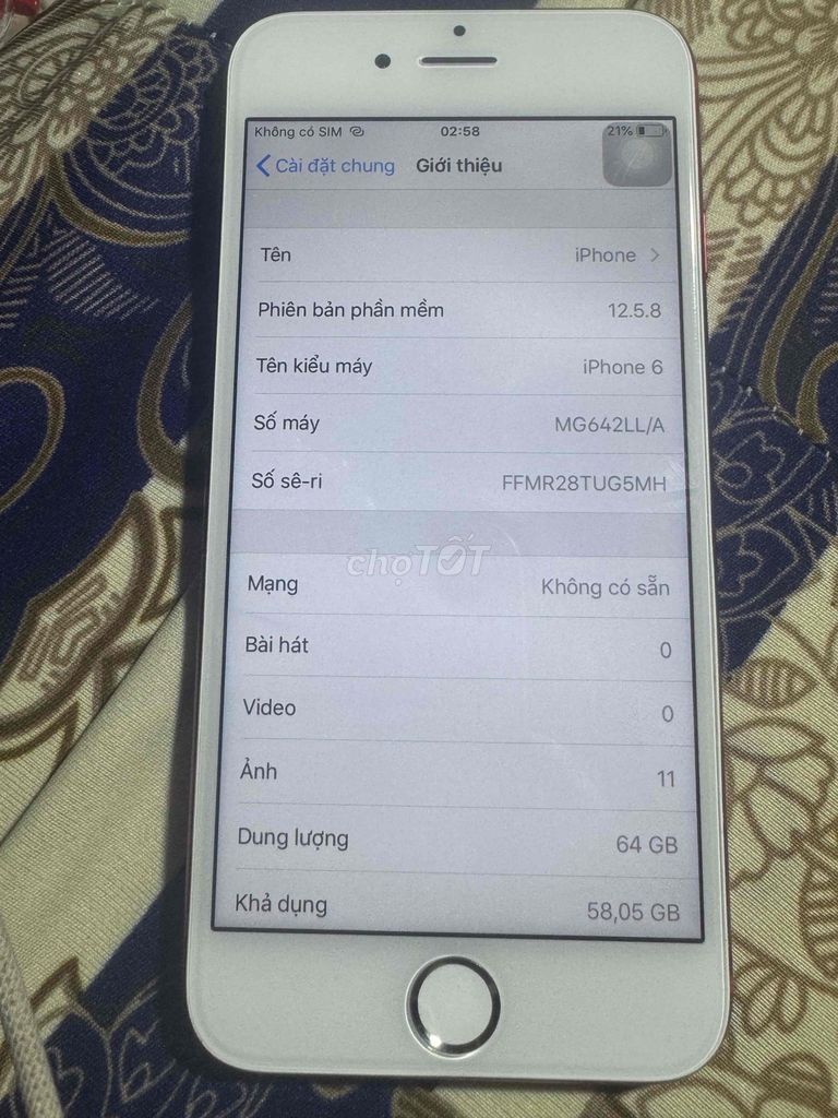 iPhone 6 64GB Đỏ. Mua bán Điện thoại tại Huyện Cao Lãnh Đồng Tháp được đăng bởi Tên chưa cung cấp hình 1