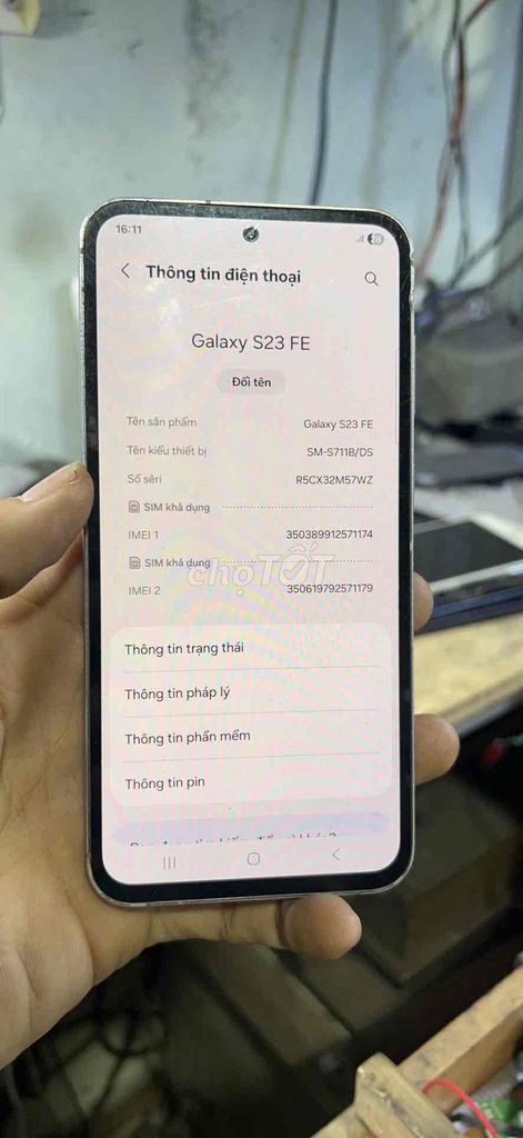 Samsung Galaxy S23 FE Đen. Mua bán Điện thoại tại Quận Bình Tân Tp Hồ Chí Minh được đăng bởi tuấn anh hình 1