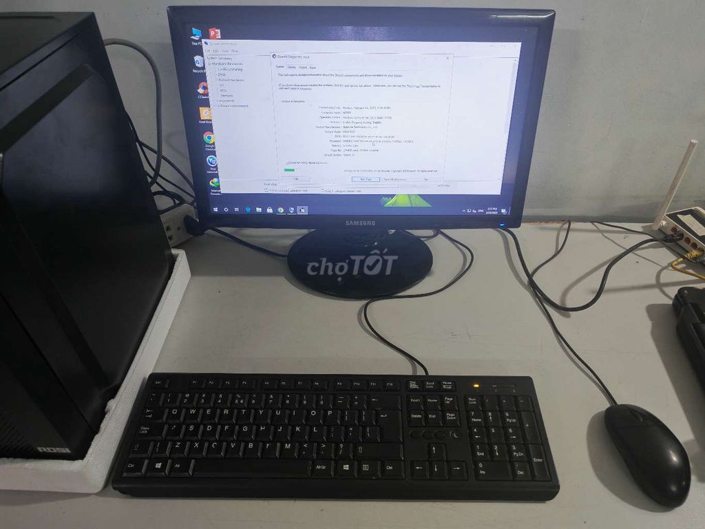 Thanh lý bộ pc win 10 màn samsung led 19'inch