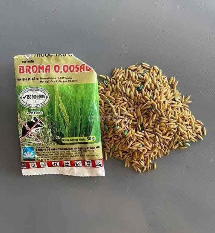 Thuốc diệt chuột Broma 0,005AB combo 5 gói. Mua bán Đồ chuyên dụng, Giống nuôi trồng tại Huyện Châu Thành Tiền Giang được đăng bởi kieule hình 1