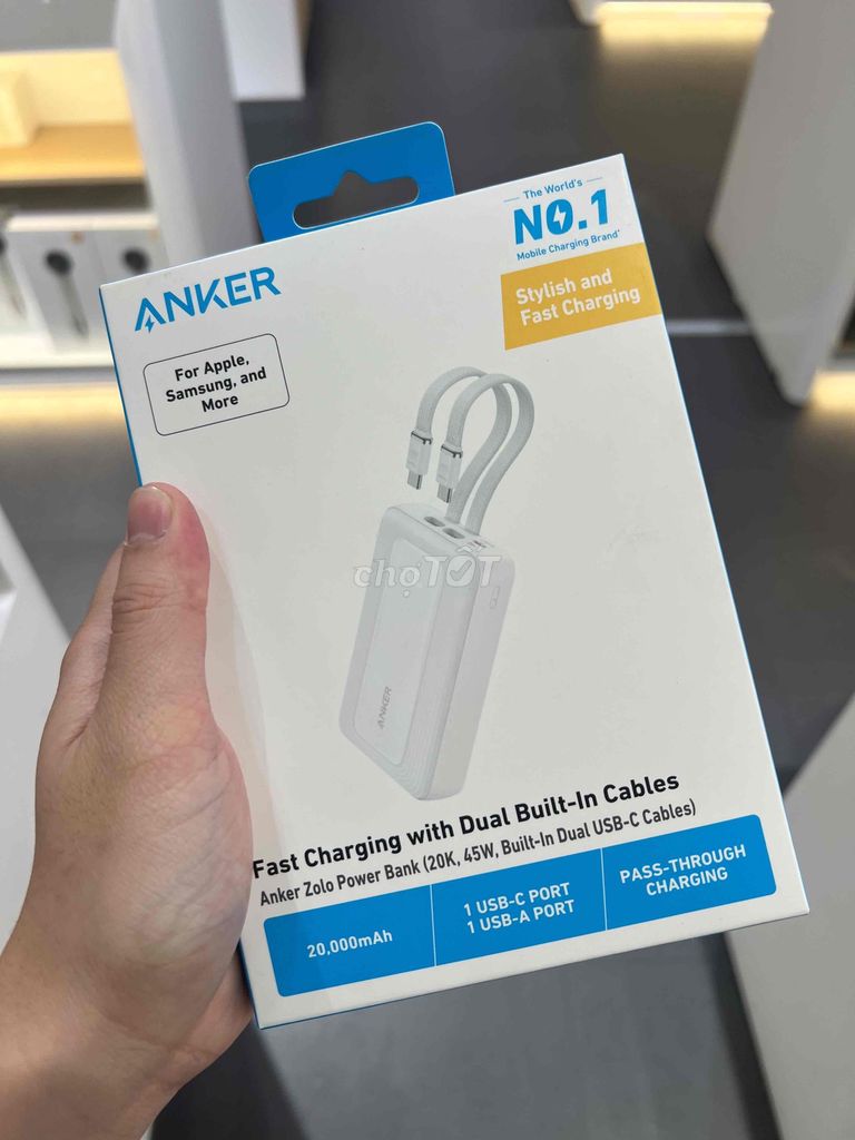 Sạc dự phòng Anker 20.000 mAh. Mua bán Phụ kiện (Màn hình, Chuột...) tại Quận 10 Tp Hồ Chí Minh được đăng bởi Nguyễn Hoàng Nhân hình 1