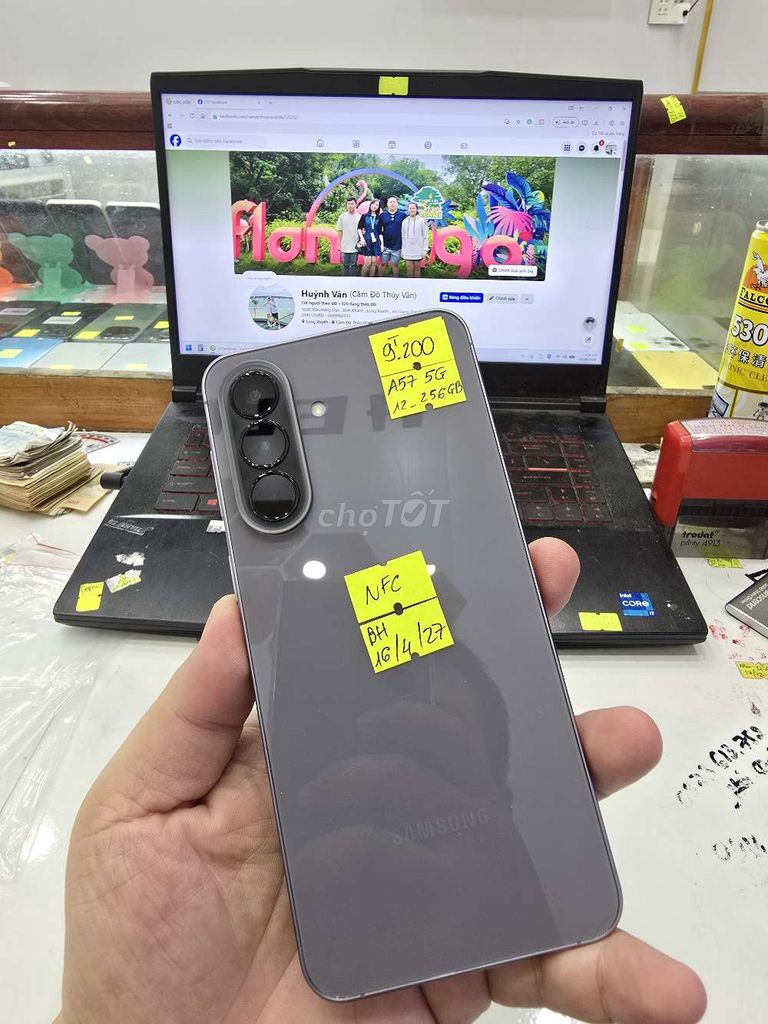 Samsung A57 5G 12GB/256GB Xám. Mua bán Điện thoại tại Thành phố Long Xuyên An Giang được đăng bởi Facebook Cầm Đồ Thúy Vân hình 1