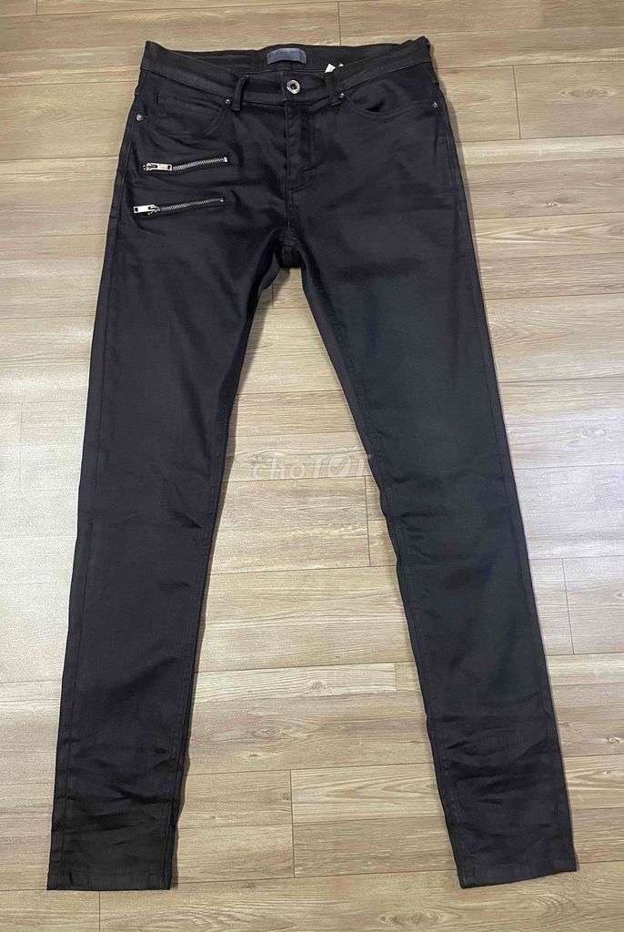 Quần jean nam ZARA Denim Đen size 32. Mua bán Quần áo tại Thành phố Nha Trang Khánh Hòa được đăng bởi THẮNG 2HAND hình 1