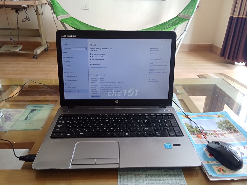 HP ProBook 450 G1 i5-4200M Lỗi màn hình. Mua bán Laptop tại Huyện Vĩnh Bảo Hải Phòng được đăng bởi Phạm đình Thiên  hình 1