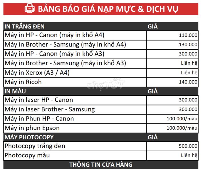Dịch vụ nạp mực máy in. Dịch vụ tại Quận 1 Tp Hồ Chí Minh được đăng bởi Phú Thiên hình 1