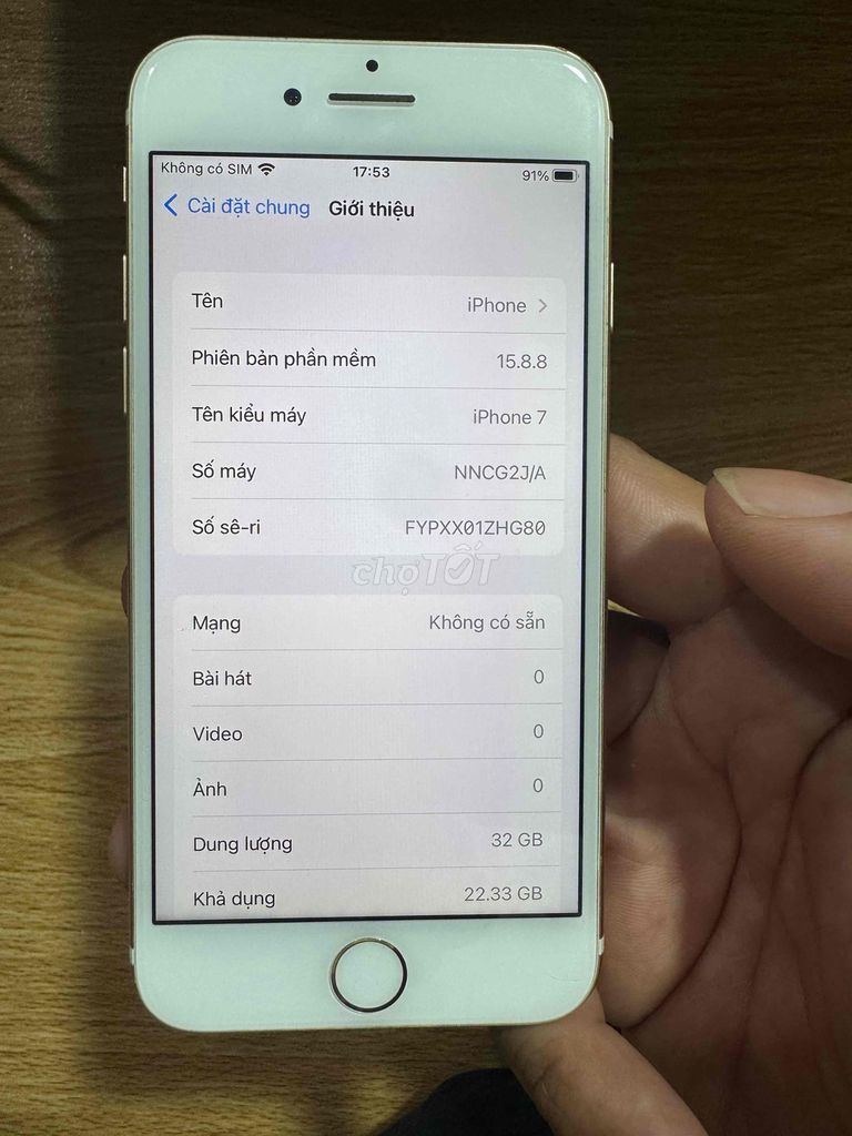 iPhone 7 32GB Vàng. Mua bán Điện thoại tại Quận Tân Bình Tp Hồ Chí Minh được đăng bởi Tam gia hình 1