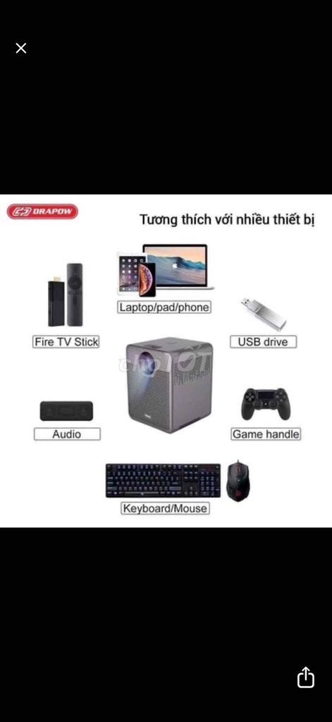 Máy chiếu DRAPOW T03 Full HD 1080P hàng lướt. Mua bán Đồ dùng văn phòng tại Quận Gò Vấp Tp Hồ Chí Minh được đăng bởi tung hình 1
