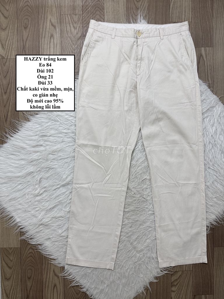 Quần dài nam HAZZYS Kaki size 32. Mua bán Quần áo tại Huyện Châu Thành Tiền Giang được đăng bởi BI ĐỒ SI HIỆU CHÍNH HÃNG hình 1