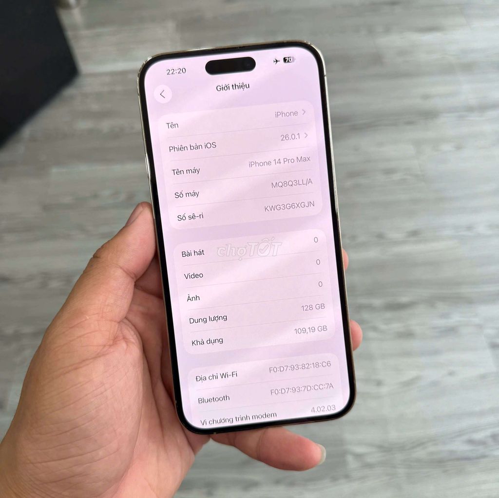 Apple iPhone 14 Pro Max 128GB Vàng. Mua bán Điện thoại tại Quận Gò Vấp Tp Hồ Chí Minh được đăng bởi Nguyễn Văn Đông hình 1