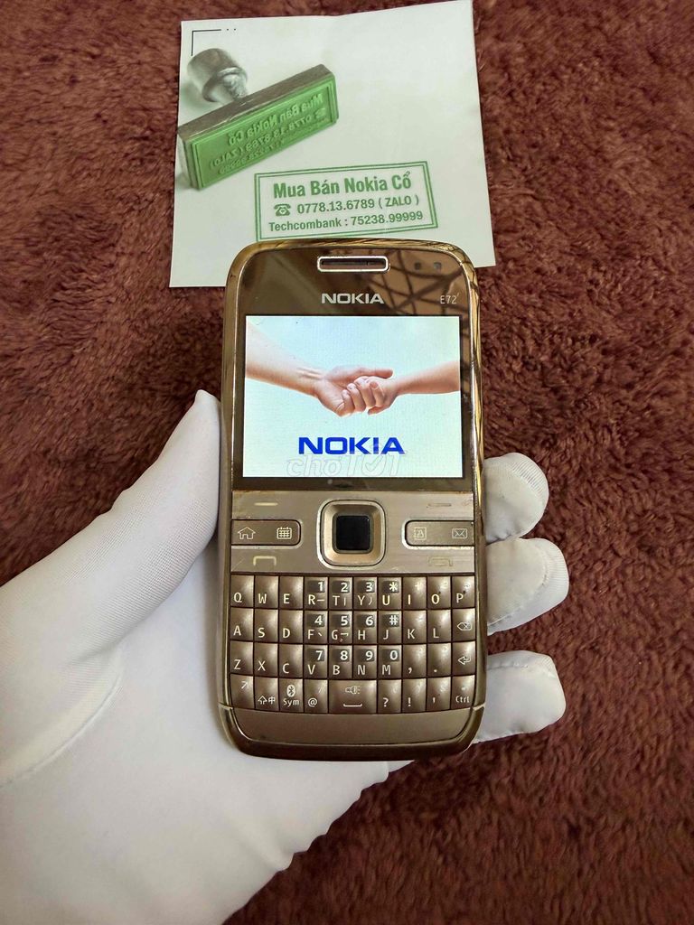 Nokia E72 Gold zin Made ib Finland châu ÂU. Mua bán Điện thoại tại Quận 10 Tp Hồ Chí Minh được đăng bởi Mua Bán Nokia Cổ hình 1