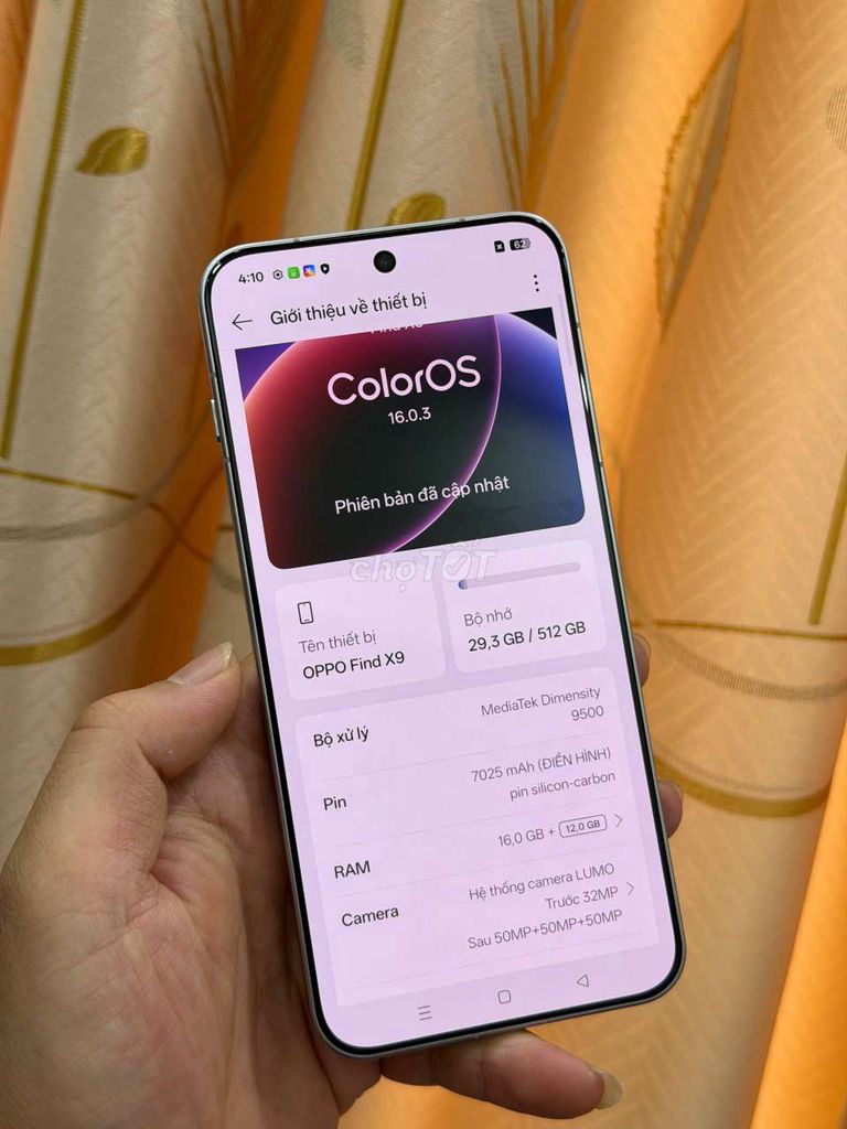 Oppo Find X9 512GB BH 11.2027 chính hãng. Mua bán Điện thoại tại Quận Tân Phú Tp Hồ Chí Minh được đăng bởi LUCKY SHOP hình 1