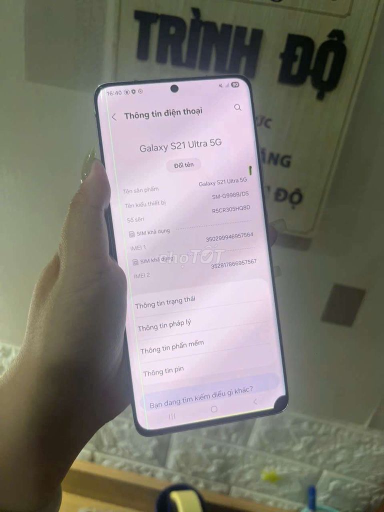 Samsung S21 Ultra 5G 256GB Bạc màn chữa cháy. Mua bán Điện thoại tại Thành phố Thủ Đức Tp Hồ Chí Minh được đăng bởi Huyền  hình 1