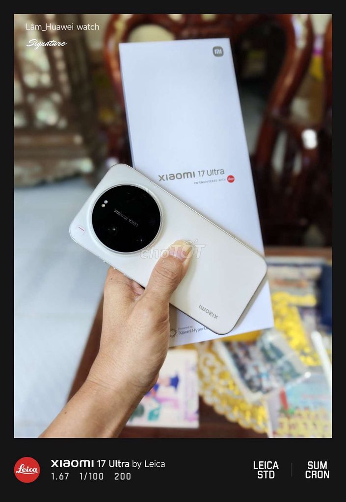 XIAOMI 17 ULTRA 512 FULLBOX. Mua bán Điện thoại tại Thành phố Huế Thừa Thiên Huế được đăng bởi Lâm Nguyễn Store Smartphone and Smartwatch hình 1