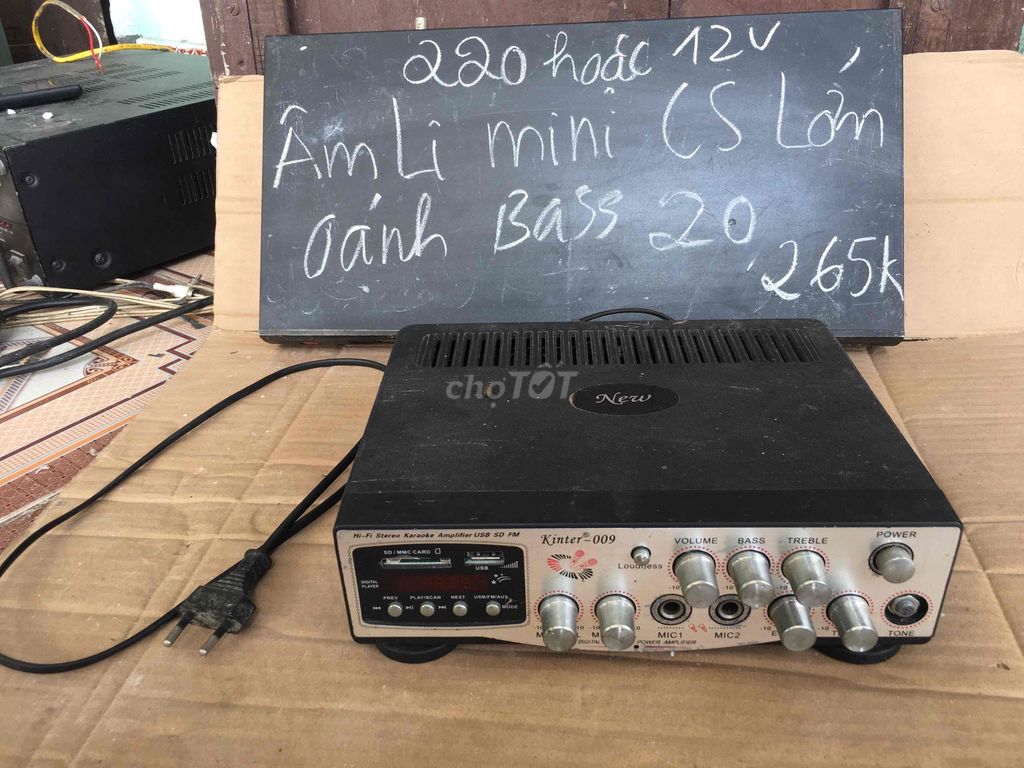 Amply New Kinter-009 Bass 30 220V/12V. Mua bán Tivi, Âm thanh tại Thị xã Duy Tiên Hà Nam được đăng bởi hinh dieu linh hình 1