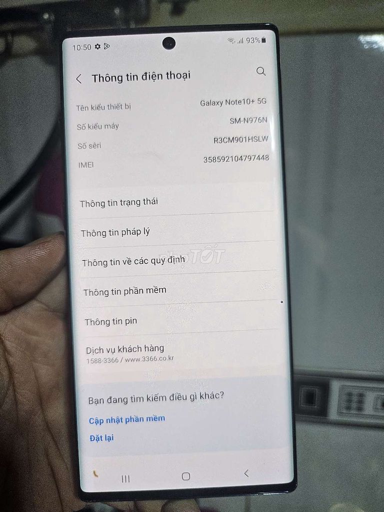 Note 10 plus 5G 12/256Gb màn zin