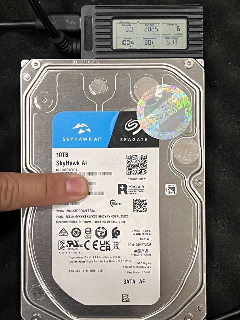 Ổ cứng HDD Seagate SkyHawk AI 10TB. Mua bán Linh kiện (RAM, Card...) tại Huyện Hóc Môn Tp Hồ Chí Minh được đăng bởi Minh  hình 1