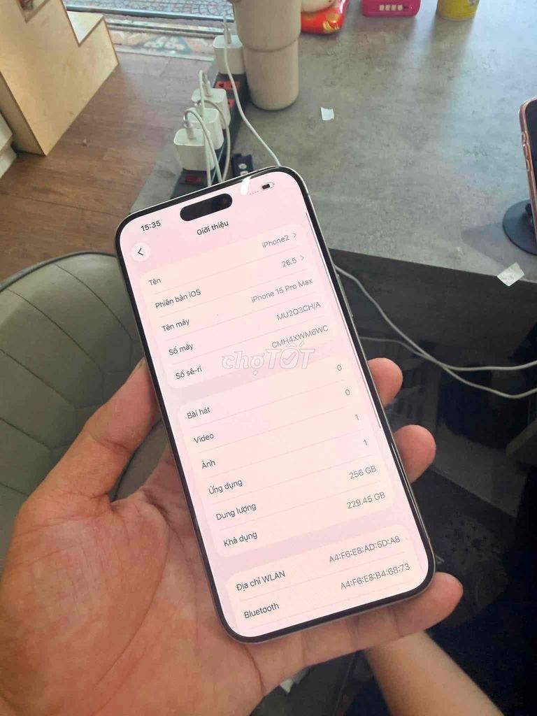 Apple iPhone 15 Pro Max 256GB 99%. Mua bán Điện thoại tại Quận Ngũ Hành Sơn Đà Nẵng được đăng bởi Nghĩa  hình 1