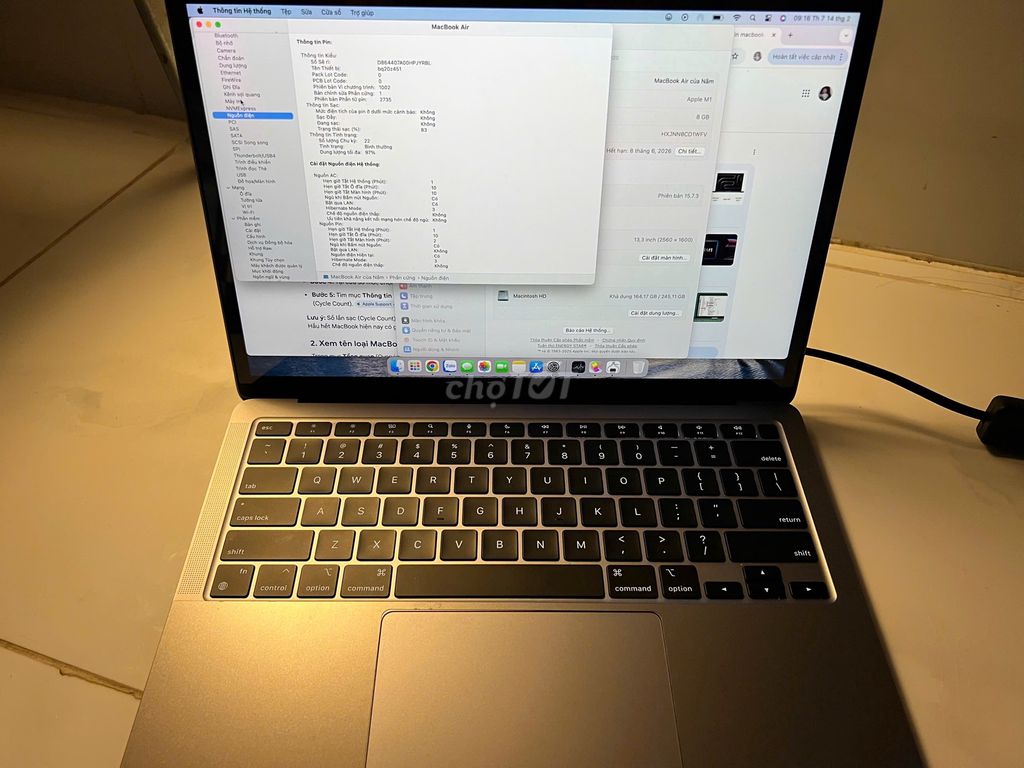Apple Macbook Air M1 13.3 inch 8GB/256GB. Mua bán Laptop tại Thành phố Thủ Đức Tp Hồ Chí Minh được đăng bởi Lê hùng quốc khánh hình 1