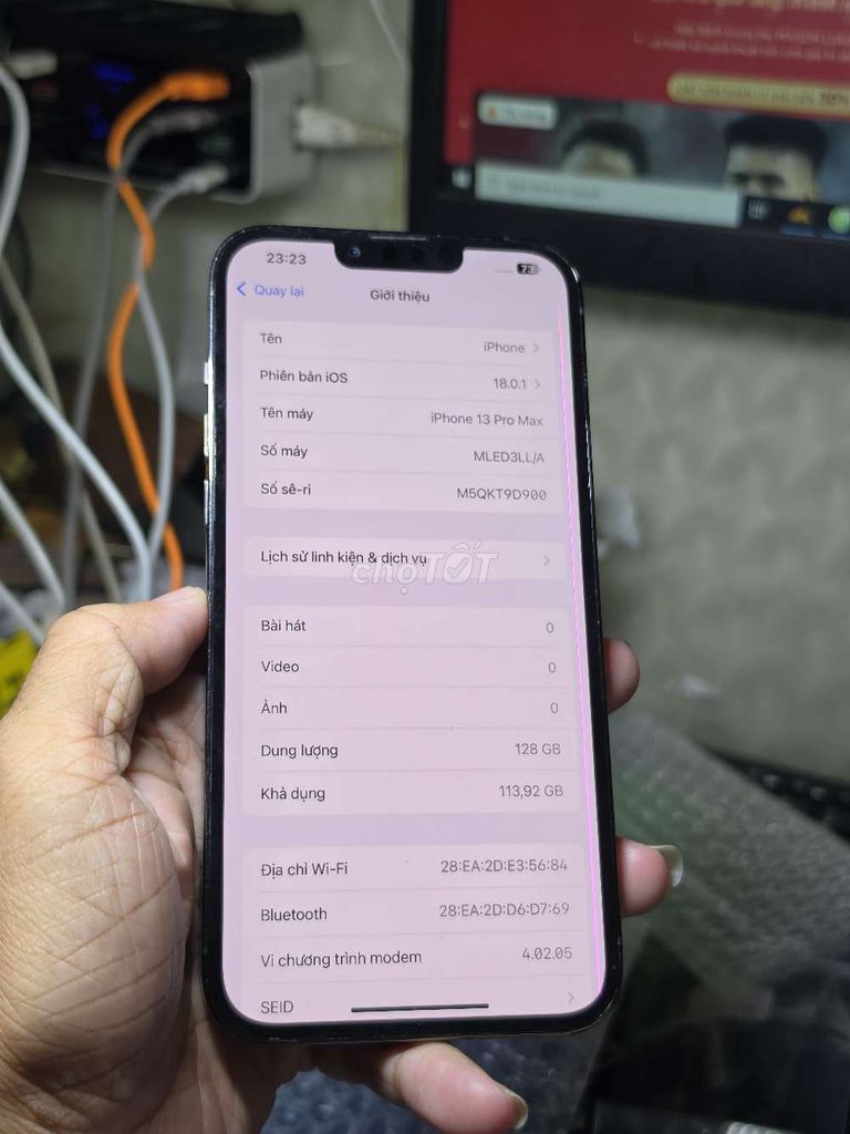 iPhone 13 Pro Max 128GB lướt web treo game . Mua bán Điện thoại tại Quận 8 Tp Hồ Chí Minh được đăng bởi Thiên Hòa mobile  hình 1