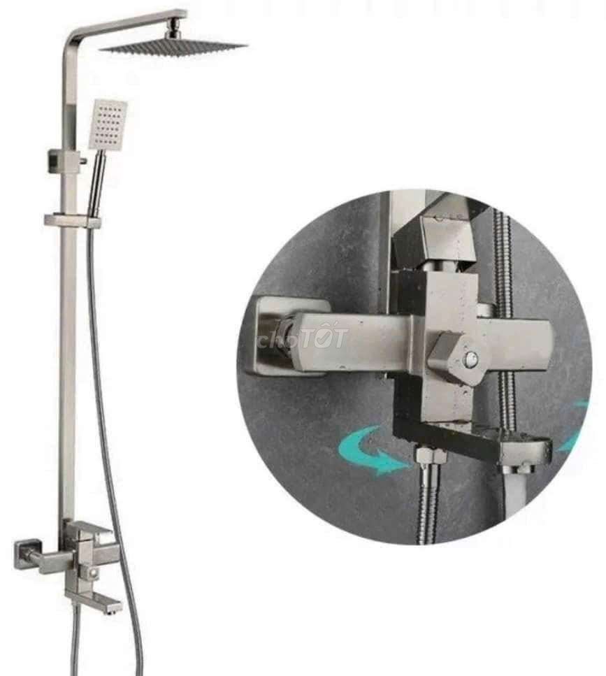 Vòi sen tắm Kim loại Bạc Hiện đại. Mua bán Thiết bị vệ sinh, nhà tắm tại Quận Bình Tân Tp Hồ Chí Minh được đăng bởi duong hien binh an hình 1