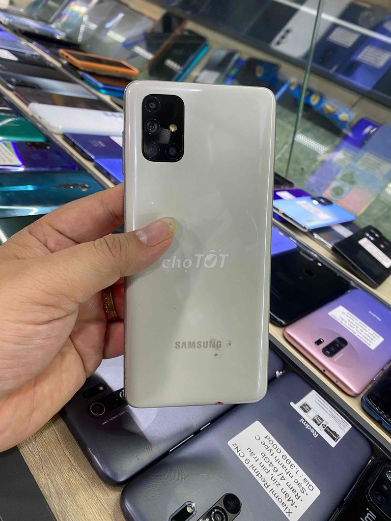 Samsung Galaxy M51 128GB Trắng 8GB. Mua bán Điện thoại tại Thành phố Bến Tre Bến Tre được đăng bởi Điện thoại Bến Tre giá rẻ hình 1
