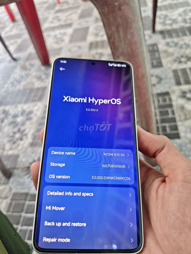 Xiaomi Redmi K70 12/256GB Trắng. Mua bán Điện thoại tại Thành phố Bến Tre Bến Tre được đăng bởi AB2021 hình 1