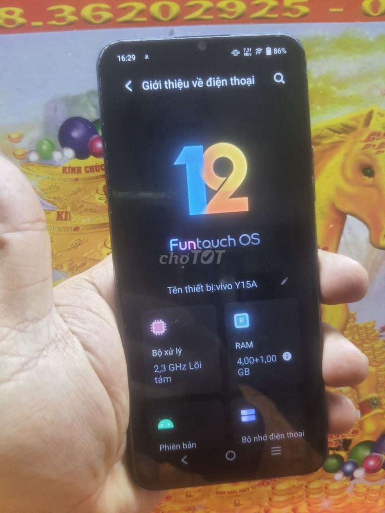 Bán VIVO_Y15A_64GB full chức năng, Pin tốt. Mua bán Điện thoại tại Quận Bình Thạnh Tp Hồ Chí Minh được đăng bởi ANH NAM hình 1