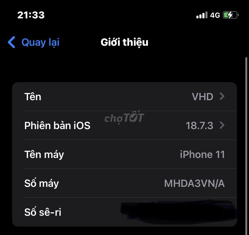 Apple iPhone 11 Chưa sửa chữa. Mua bán Điện thoại tại Quận Hà Đông Hà Nội được đăng bởi duong vu hình 1