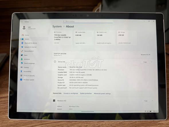 Microsoft Surface Pro 7 Plus i5 8GB/256GB. Mua bán Máy tính bảng tại Thành phố Tân An Long An được đăng bởi Hội Đồ Điện Tử hình 1