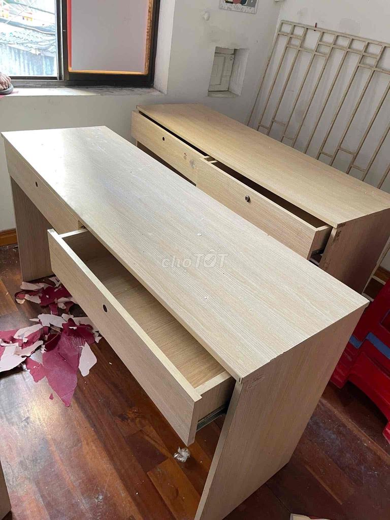 6 cái bàn văn phòng gỗ vàng nhạt 1m4x45cm. Mua bán Đồ dùng văn phòng tại Quận 1 Tp Hồ Chí Minh được đăng bởi Phương Lan Nguyễn hình 1