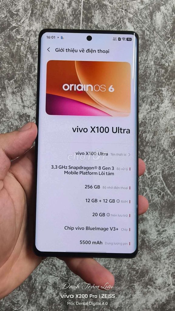 Vivo X100 Ultra 256GB Đen. Mua bán Điện thoại tại Quận Nam Từ Liêm Hà Nội được đăng bởi Mộc Mobile hình 1