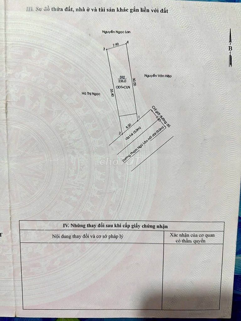 Bán đất tặng nhà kho đường Nguyễn Văn Trỗi P.Hiệp Thành
