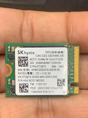 SSD Nvme Hynix 512G Gen 3x4