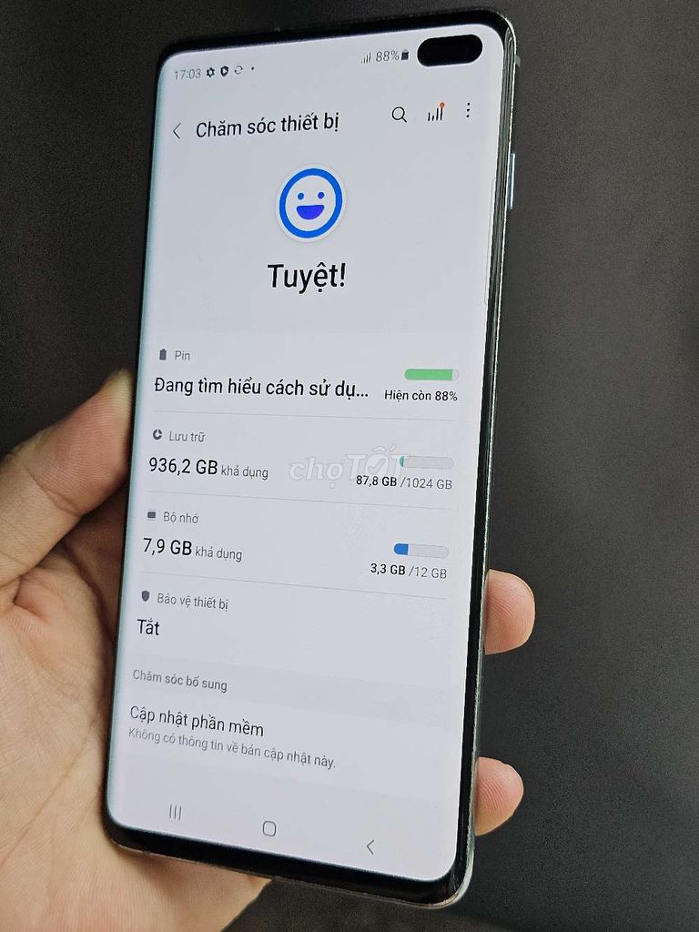Samsung Galaxy S10+ 1024GB Xanh ngọc. Mua bán Điện thoại tại Quận Thanh Xuân Hà Nội được đăng bởi Nam hình 1