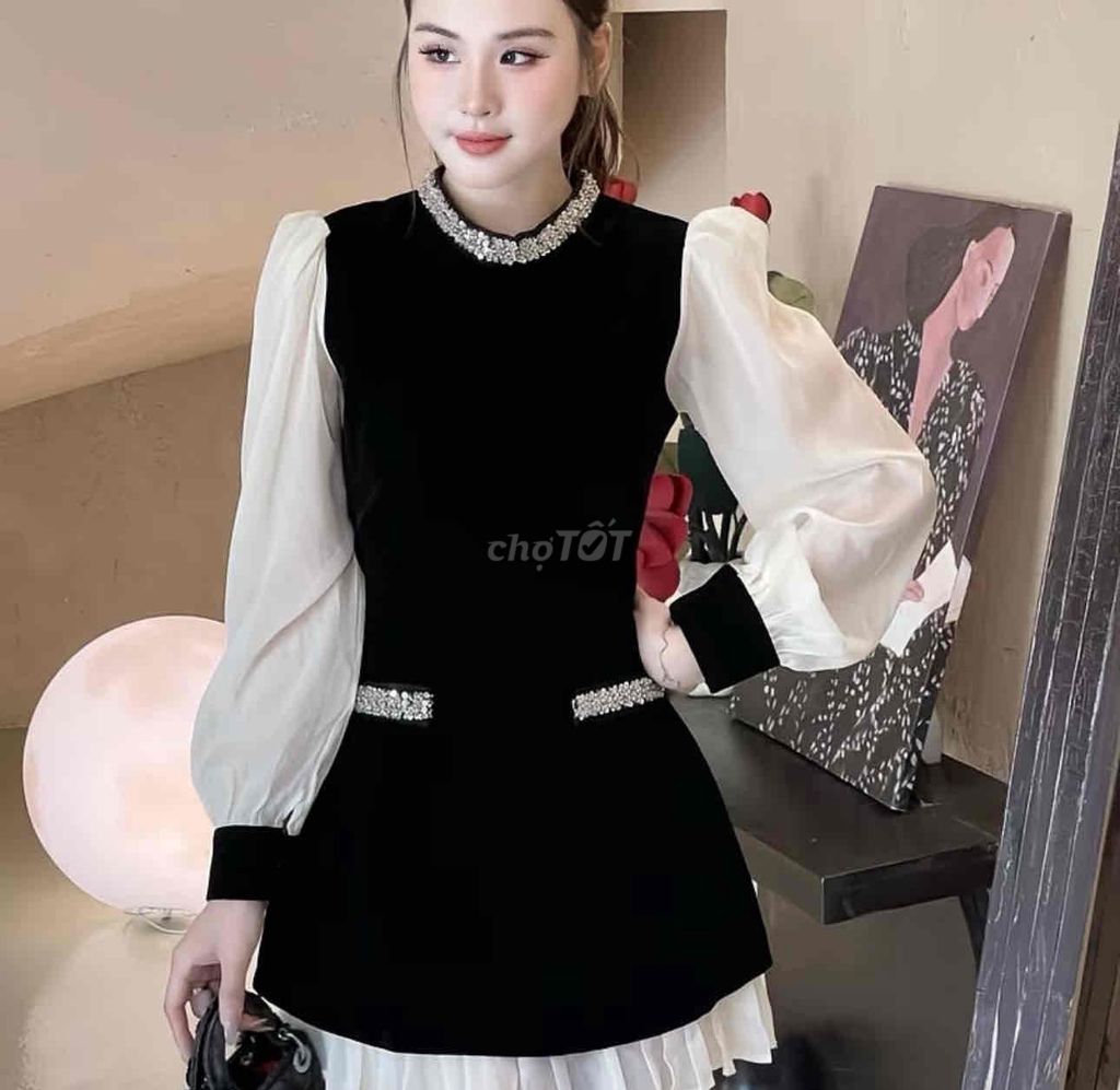 Đầm Nữ Vải Nhung, Voan Sang Trọng. Mua bán Quần áo tại Quận 5 Tp Hồ Chí Minh được đăng bởi Quí Nhân hình 1